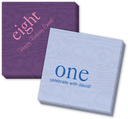 You Create Your Big Number Moire Napkins
